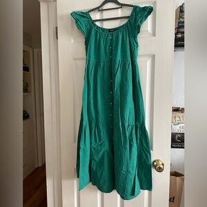 Piper & Scoot green maxi dress